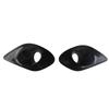 2pcs Carbon Fiber Front Bumper Fog Light Lamp Trim Cover for Dodge Charger 2016- Car Accessories