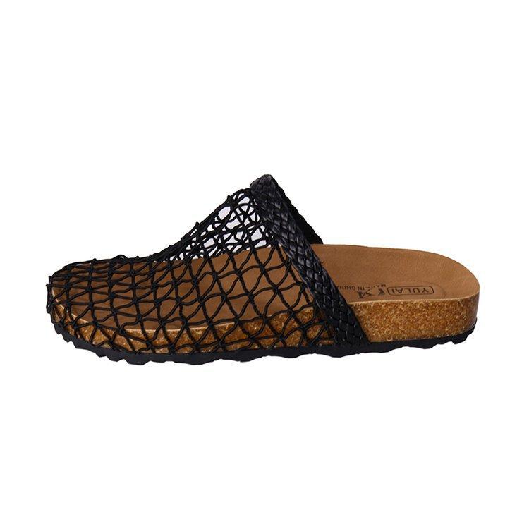 

[Youshilai] 2025 new niche woven hollow slippers mesh wear fishing net bag head sandals women 35