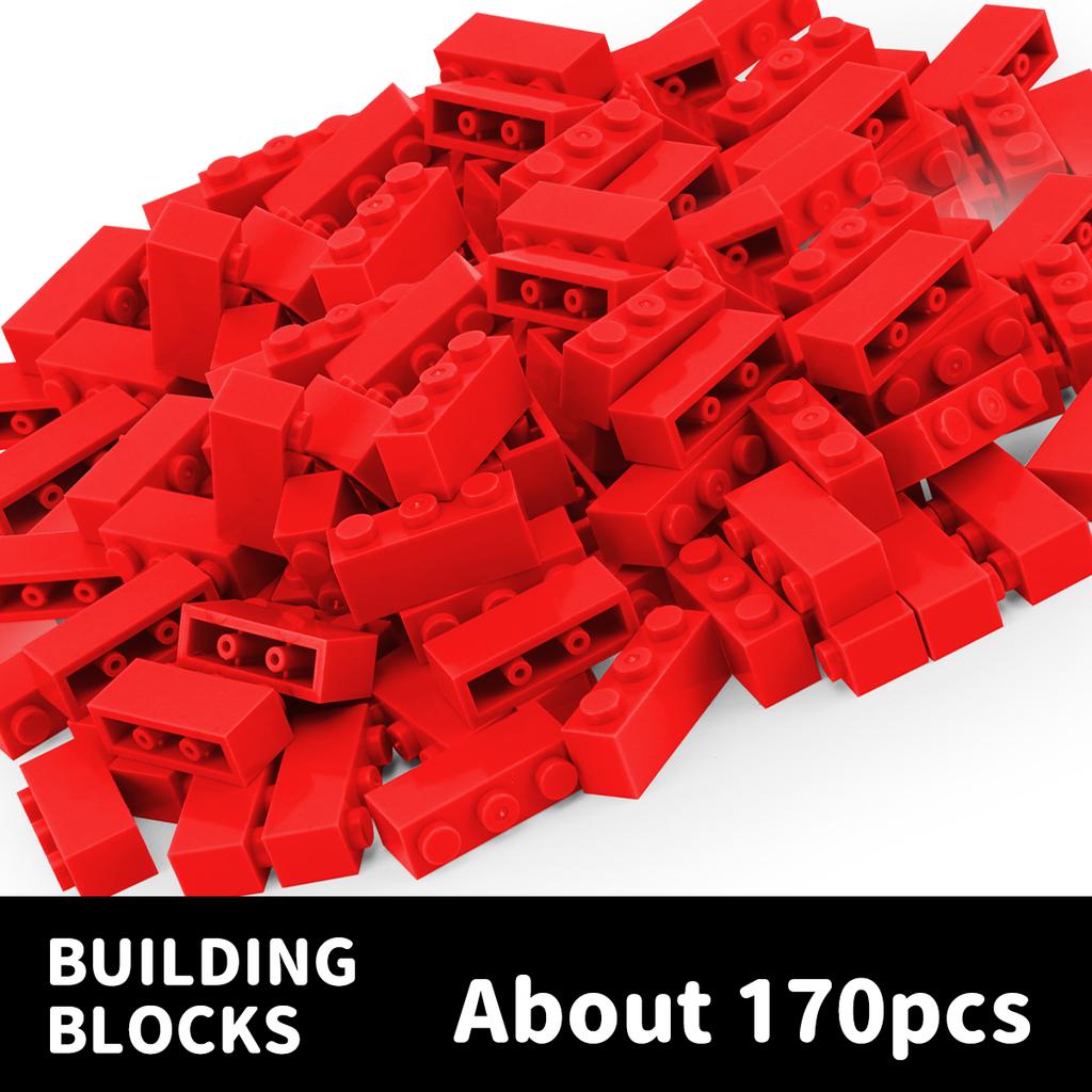 200g1x3 High Brick Multi Colour Timeless Basic Parts Building Imaginative Playthings Building Blocks Playthings Add-ons Fitting