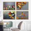 Grains Spices Spoon Peppers Canvas Painting Kitchen Decor Posters Print for Dining Room Wall Art Pictures Home Art Decor