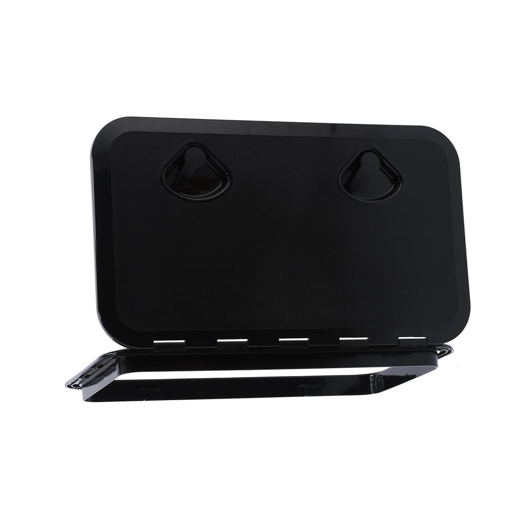 Deck Access Hatch Inspection Cover Ultraviolet Resistant with Lock for Marine Boat Black 24x14in