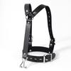 Leather Head Harness with Metal Nose Hook Adjustable Buckle Collar BDSM Pony Play Pet Play Bondage Slave Role Play Sex Toy