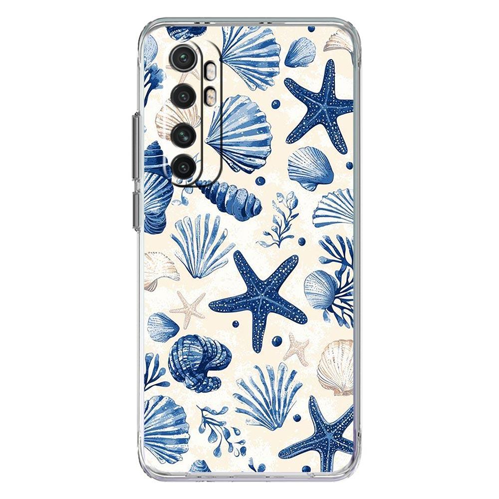 Phone Case For Xiaomi Mi Poco X7 X6 X5 NFC X3 F7 Ultra F6 Pro F3 15 14T 14 13T 11 12 13 Lite Clear TPU Cover Blue Ocean Animals