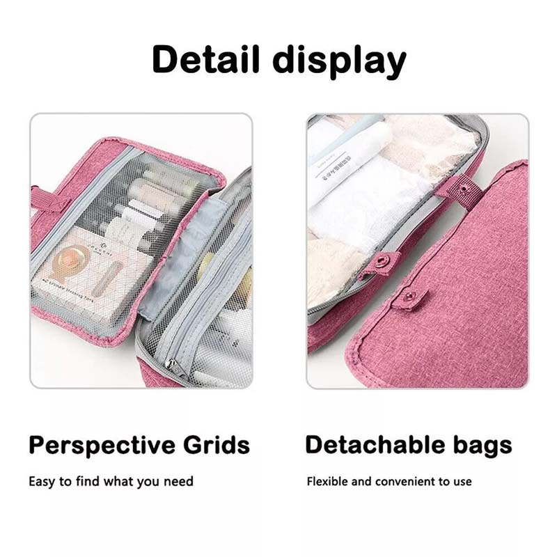 Large Capacity Toiletry Makeup Bag Cosmetic Storage Travel Hanging Washbag