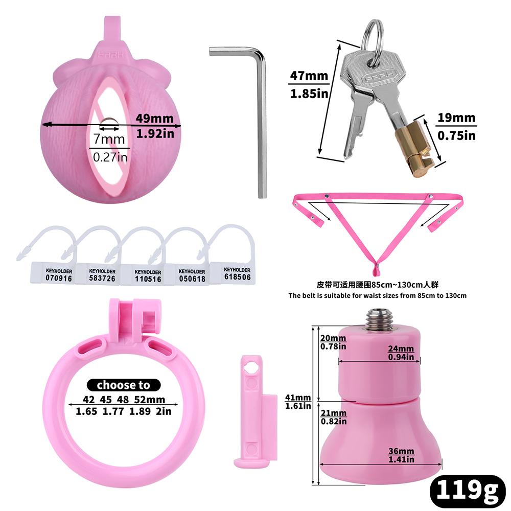 ORALSX Male Chastity Cage With 4 Size Rings For Man Sissy Chastity Device Positive/Negative Cock Cage Sex Toys Adult Games