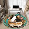 1 Stück Meerschweinchen Kunstwerk Stuhl Teppich für Büro, Rutschfest, Weicher und Langlebiger Büroteppich, Perfekt für Büro yy260127108
