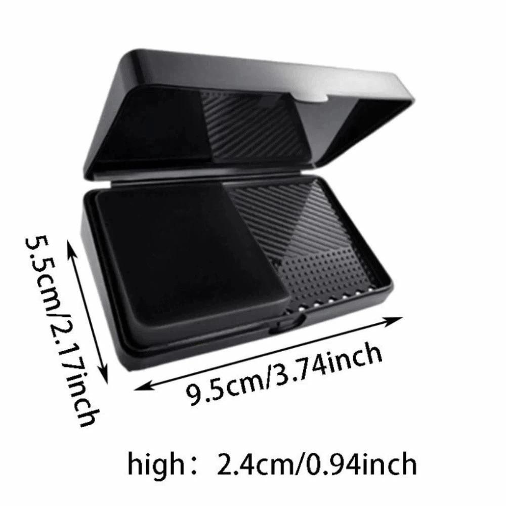 Mini Makeup Brush Washboard Square Puff Cleaner Make Up Tool Brush Cleaning Mat  Cosmetic Storage
