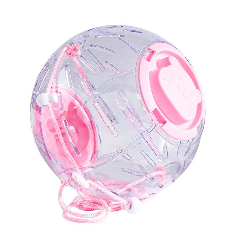 Transparent Hamster Running Ball - Golden Bear Crystal Wheel for Small Pets