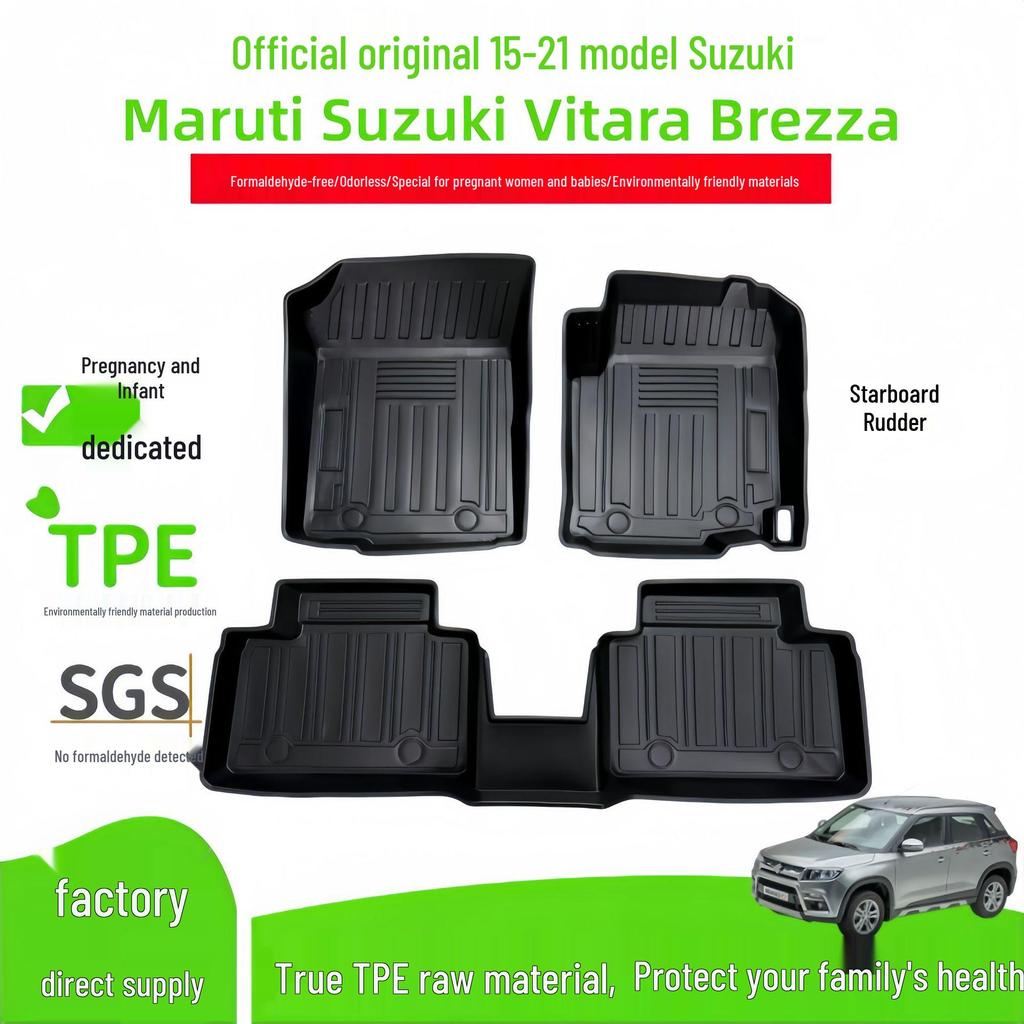 TPE Floor Mats for Suzuki Vitara Brezza 2015-2021
