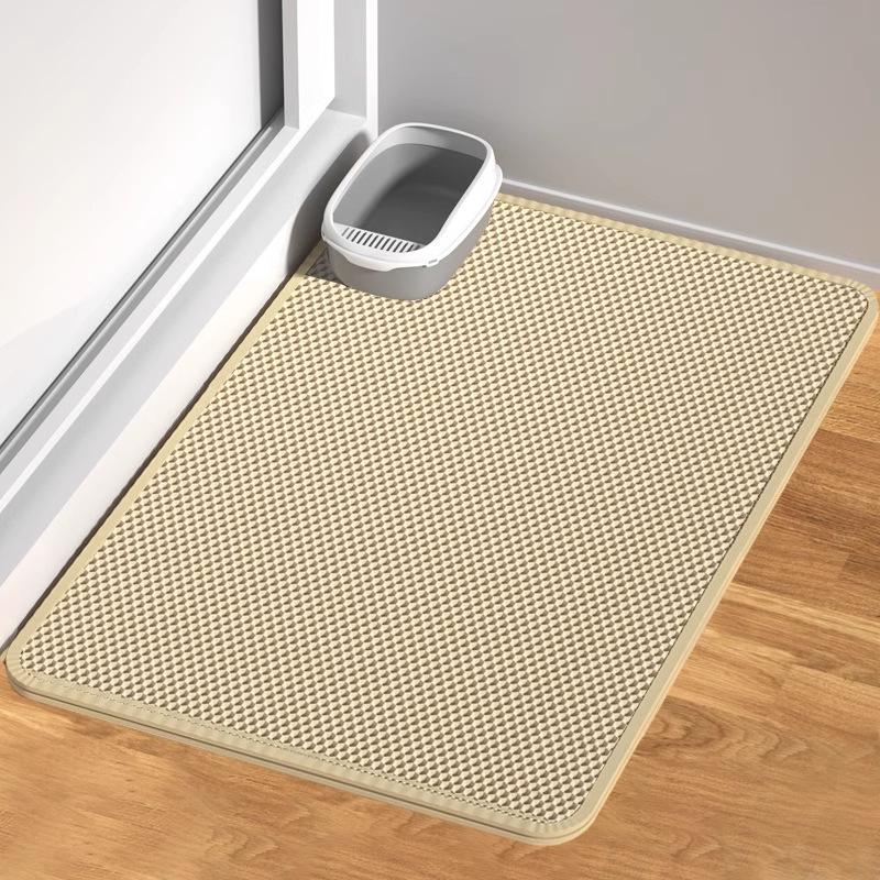 Extra Large Double Layer Cat Litter Mat with Anti-Splash and Leak Control
