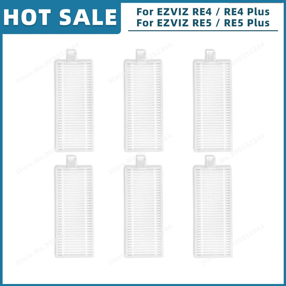 Compatible For EZVIZ RE4 / RE4 Plus / RE5 / RE5 Plus Replacement Parts Accessories Main Side Brush Mop Cloth Filter