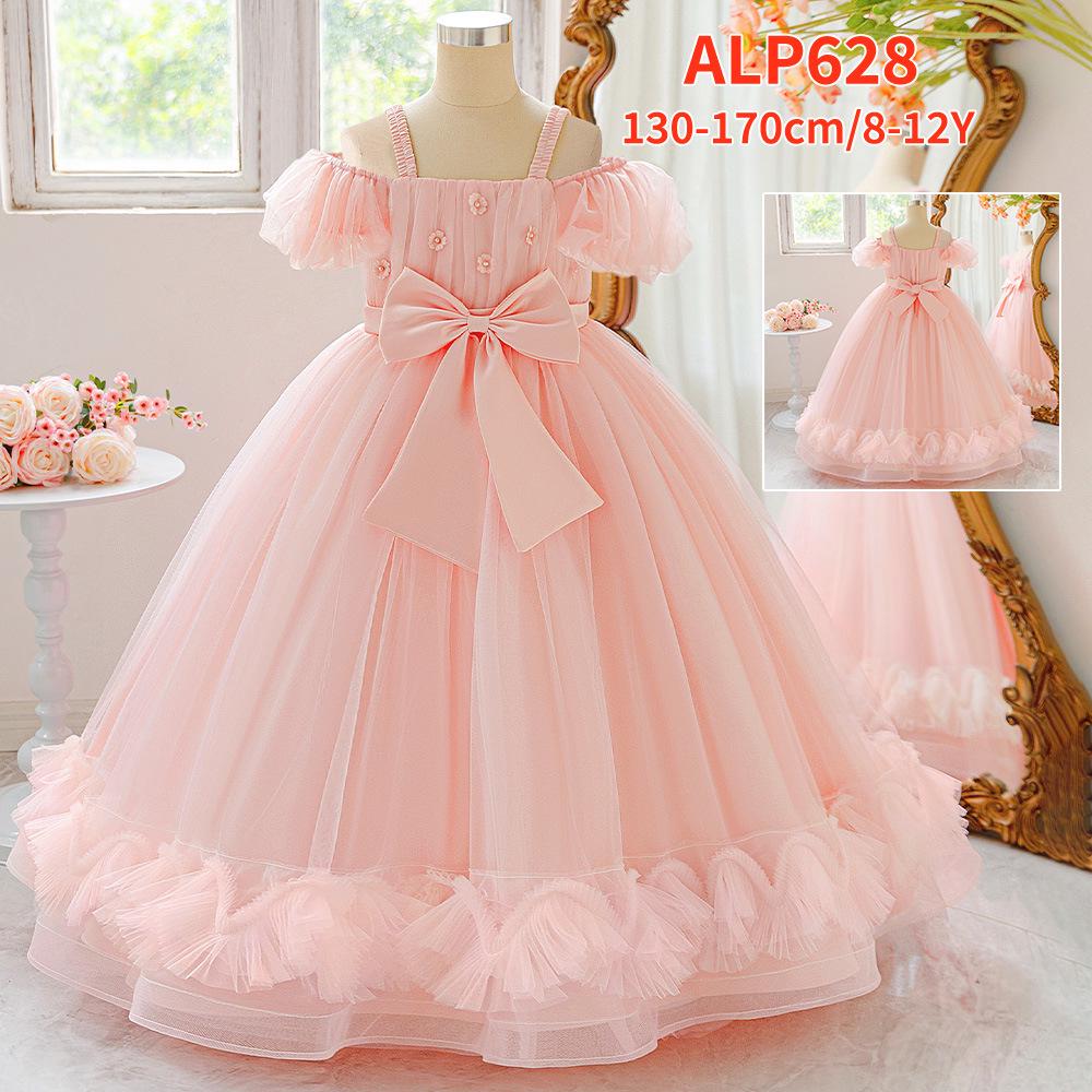 Nové formální princeznovské nadýchané šaty pro dívky – Ideální pro družičky, hostitelky a klavírní vystoupení.