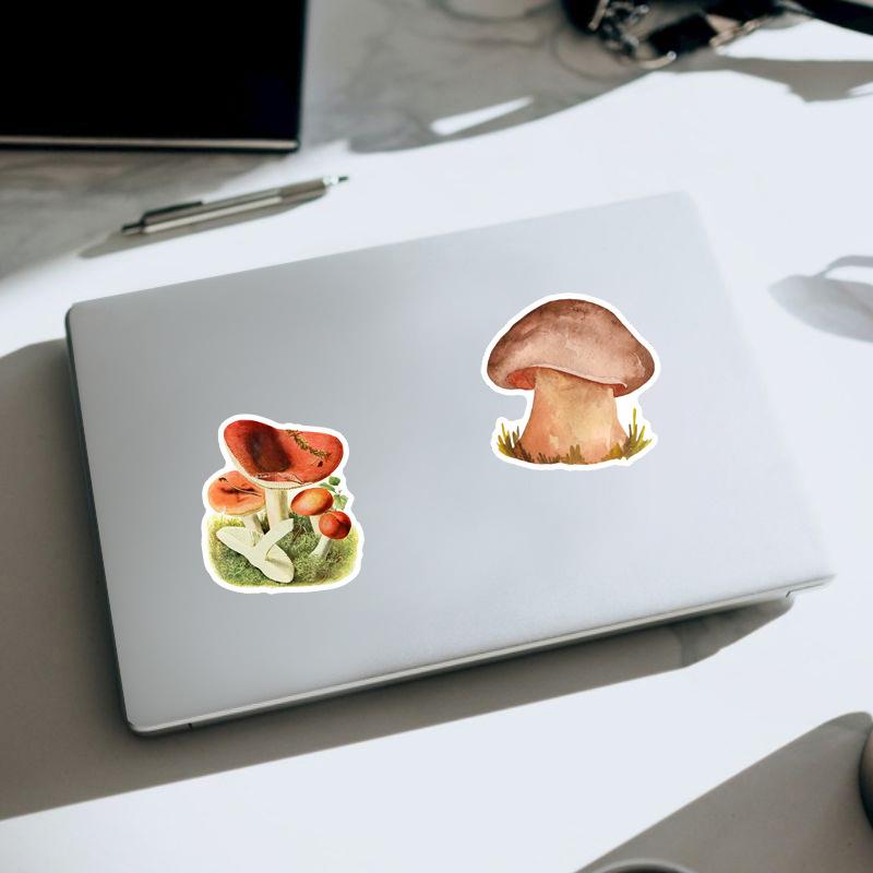 10 30 50Pcs Wild Mushrooms Stickers For Suitcase Skateboard Laptop Luggage Phone Car Styling Diy Decal Pegatinas