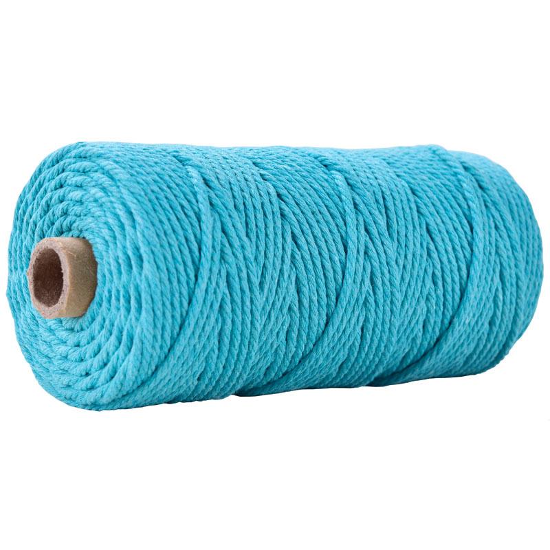 3mm Colored Cotton Rope for DIY Weaving, Tapestry, Binding, and Decorative Use