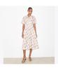 Tolibeochi Poplin Pleated Waist Dress - Pink Rose