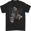 Scooter Skull MOD Motorcycle Biker Mens T-Shirt 100% Cotton