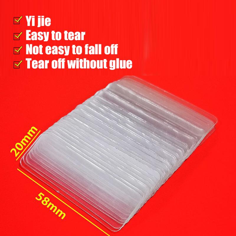 60PCS/BOX Reusable Double Sided Adhesive Multifunctional Non-marking Waterproof Tape
