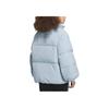 Adidas A-Line Shaped Down Jacket 600 Fill Power Pure Color Loose Long Sleeve Women Outerwear Blue IL8914