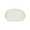 VARZAR VA Curved Logo Easy Fit Newsboy Cap Cream