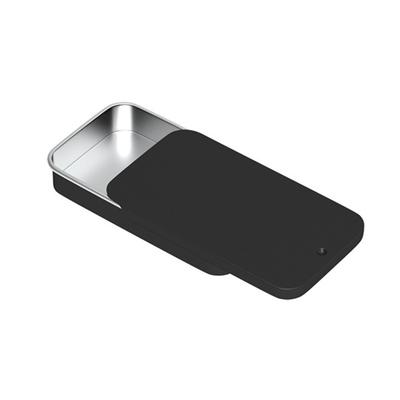 2Pcs Storage Tin Compact Size Boxes Good Seal Effect Rust-proof Lightweight Smooth Edge