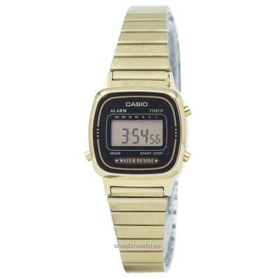 Digital Stainless Steel Alarm Timer LA670WGA-1DF LA670WGA-1 Women's Watch