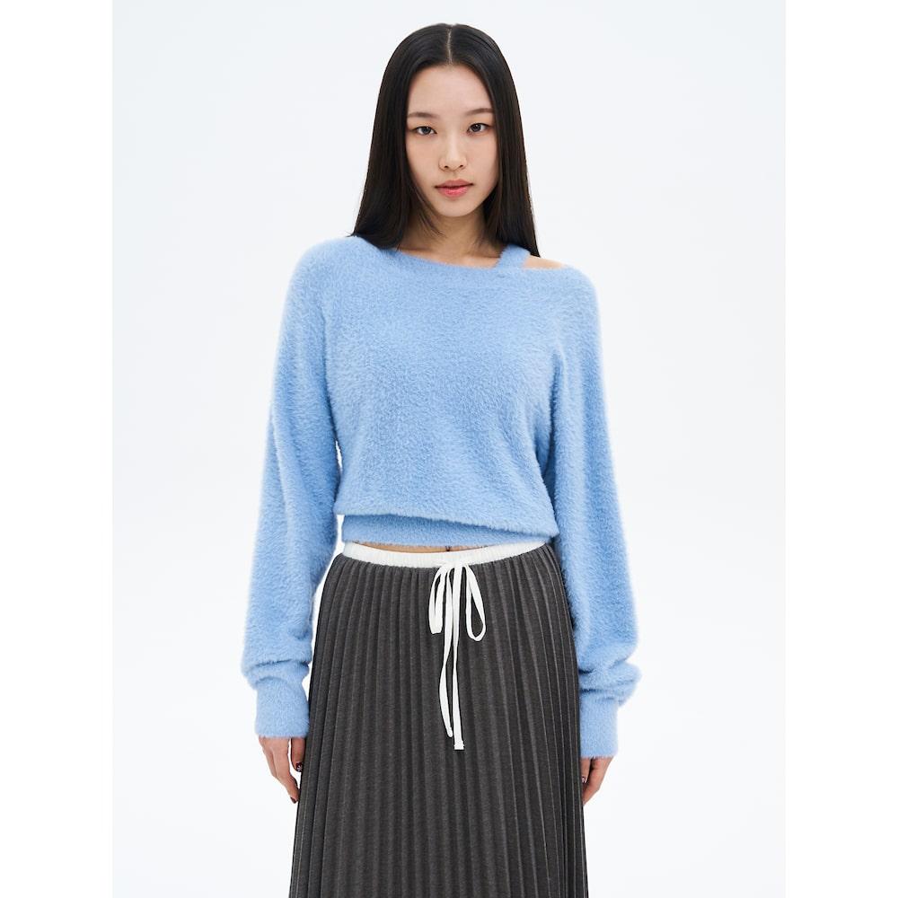 8Seconds Hairy Button Fastening Pullover Sky Blue Sky Blue/M