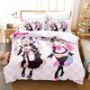 3D Anime Sexy Girls Silvervale VTuber Bedding Set Single Twin Full Queen King Size Bed Set Adult Kid Bedroom Duvet cover Sets