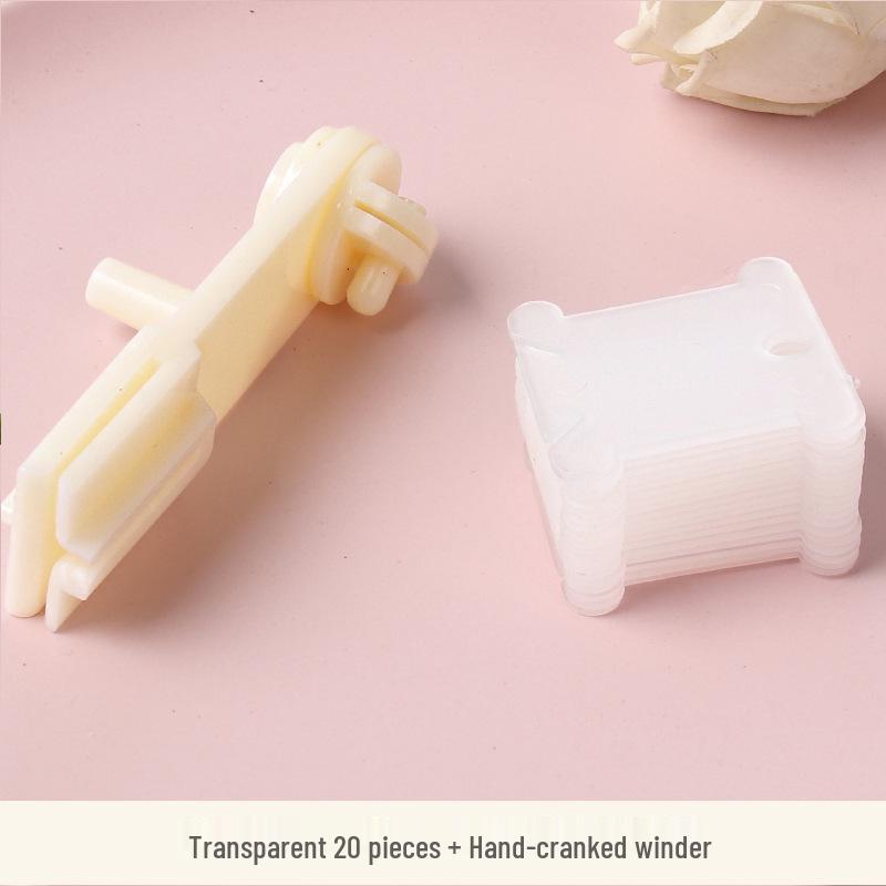 Colored Plastic Thread Organizer & Winding Board for Cross Stitch Embroidery Floss