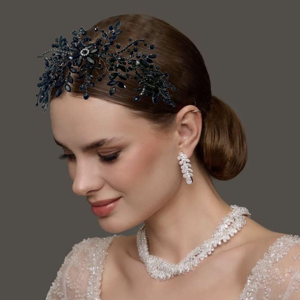 Elegant Bride Crown Tiaras Sparkling Wedding Hair Accessories Wedding Ceremony