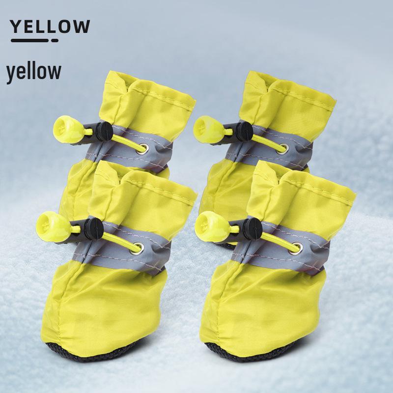 Reflective Non-Slip Dog Shoes for Small & Medium Dogs – Waterproof Oxford Pet Boots with Soft Bottom for Foot Protection
