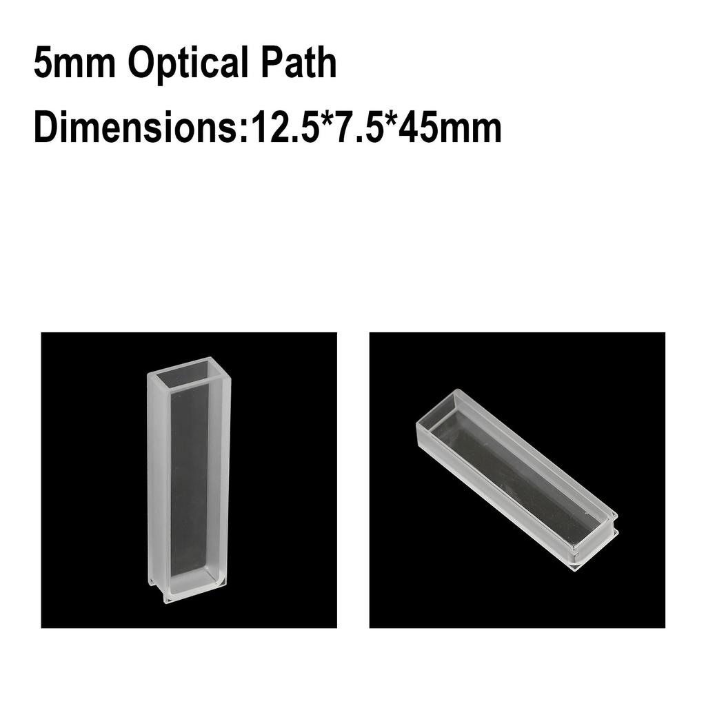 Quartz Cuvette with 10mm 50mm Optical Path Resistant to Neutral Solutions