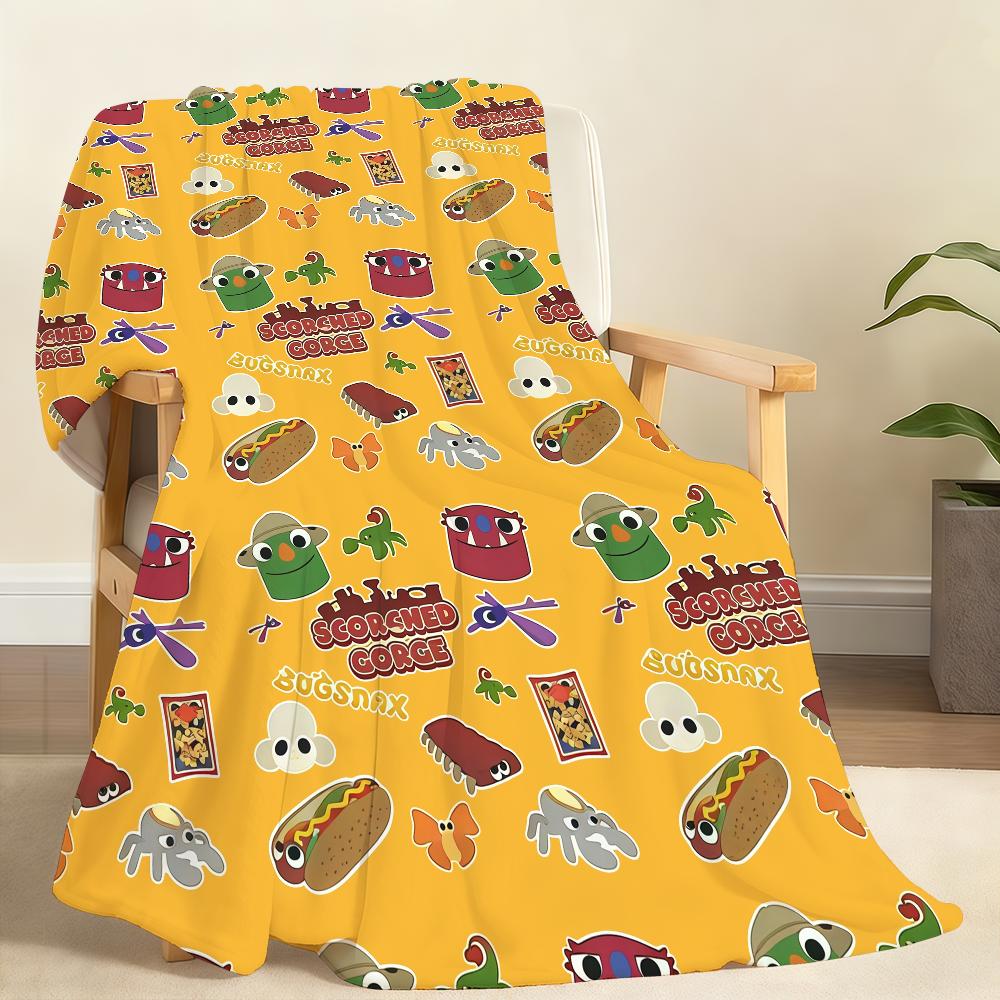 

B BugsnaxS Fan Art Scorched Gorge Blanket Soft Throw Blanket for Home Bedroom Bed Sofa Picnic Travel Office Rest Blanket Gift 75x90cm