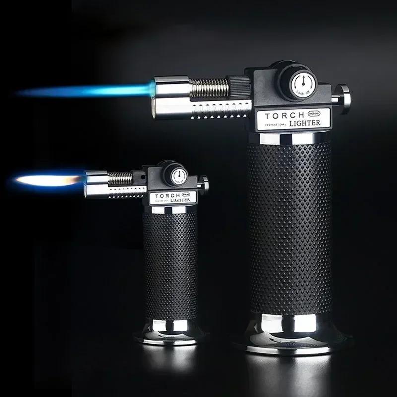 Professional Adjustable Fireproof and Windproof Lighter Suitable for BBQ/cooking/welding Large Capacity Refillable Gas Lighter