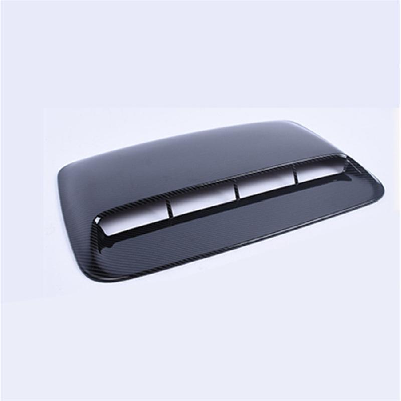 Look Fibra di Carbonio ABS Auto SUV Decorazione Cofano Presa d'Aria Scoop Ventola Copricofano