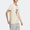 Adidas Originals X Charr Morita Capsule Collection Cartoon Plant Print Casual Sport Short Sleeve T-Shirt Women Tops Off-White HR3471