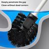 Soft Bristle Toilet Brush With Base Long Handle Toilet Brush Set Toilet Scrubber  Deep Cleaning