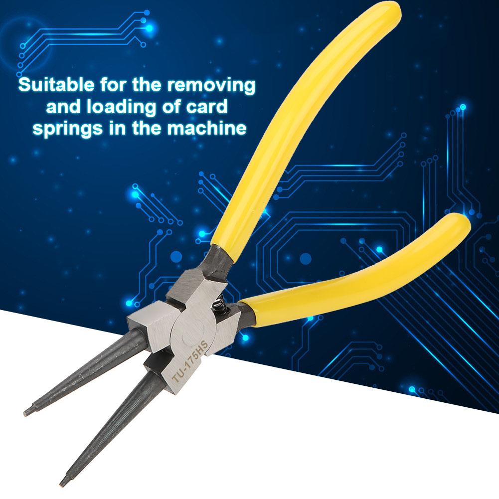 7in Griff Edelstahl Gebogene Sprengringzange Sicherungswerkzeug TU175HS