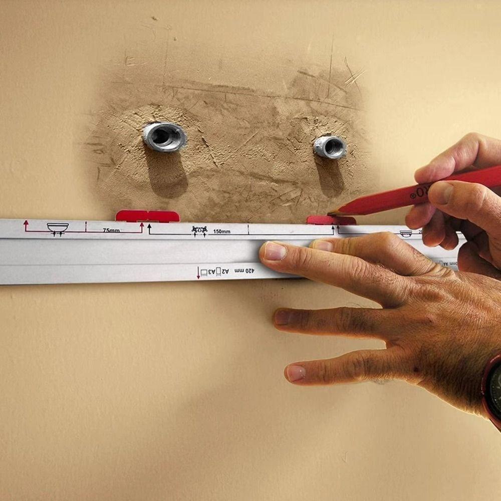 High Precision Bubble Level Gauge Measuring Tools Multi-functional Ruler  Installation Frame