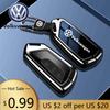 For VOLKSWAGEN VW Fashion Zinc Alloy Car Remote Key Case Cover for VW Volkswagen Golf 8 MK8 2020 ID.3 ID.4 Cupra Protection Shel