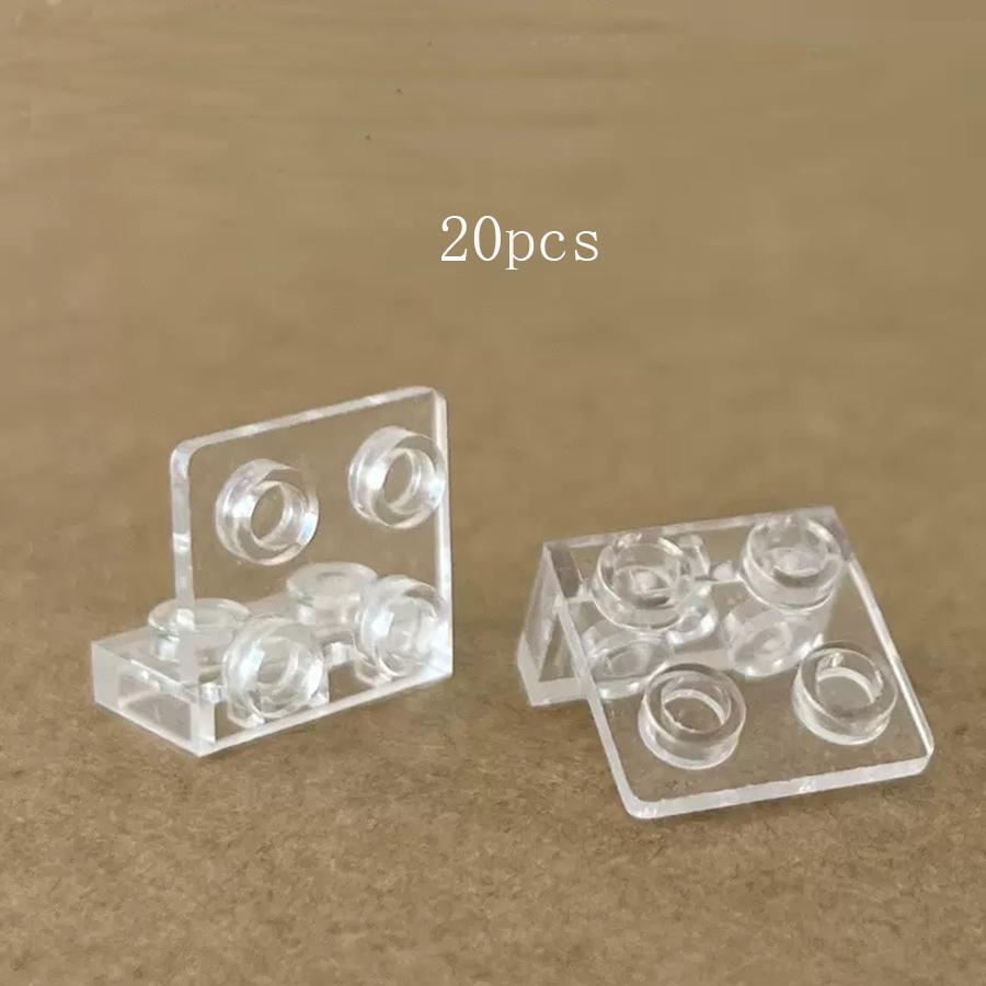 

20pcs Figures Stand Base Plate 99207 Bracket Inverted Building Blocks DIY Figure Standing Display Bracket Assemble Brick Toys