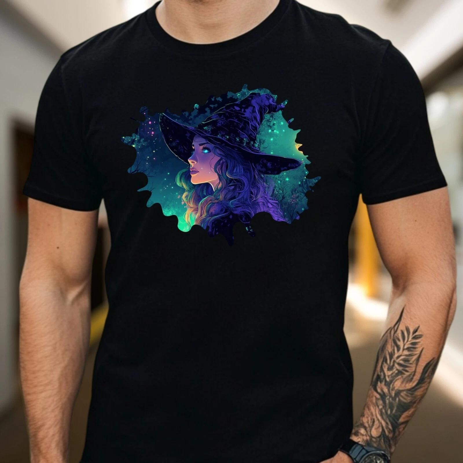 T-Shirt Herren Hexe Motiv Baumwolle Größe S bis 5XL XL