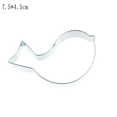 Formine Tagliabiscotti in Acciaio Inossidabile a Forma di Uccello Accessori per Biscotti Strumenti