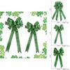 Vibrant St. Patrick's Day Green Bow Ideal For Irish Themed Party Decor And Setup