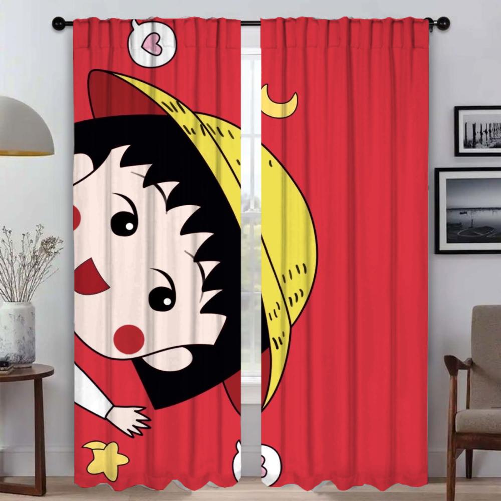 

Плотные шторы для гостиной Шторы Chi-bi Marukos Shades Тюль для спальни Домашний интерьер Шторы 2 шт. Разделение W50xH70cmx2pcs-CL