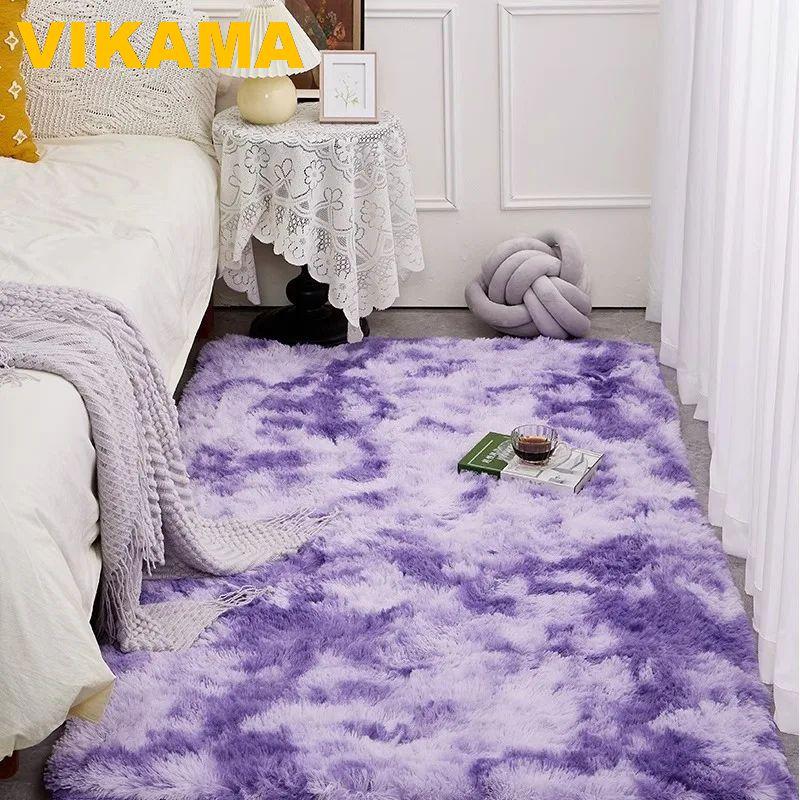 Tie-Dye Large Carpet Living Room Fluffy Floor Mat Super Soft Children's Room Non-Slip Home Decoration Bedroom Rug Washabl