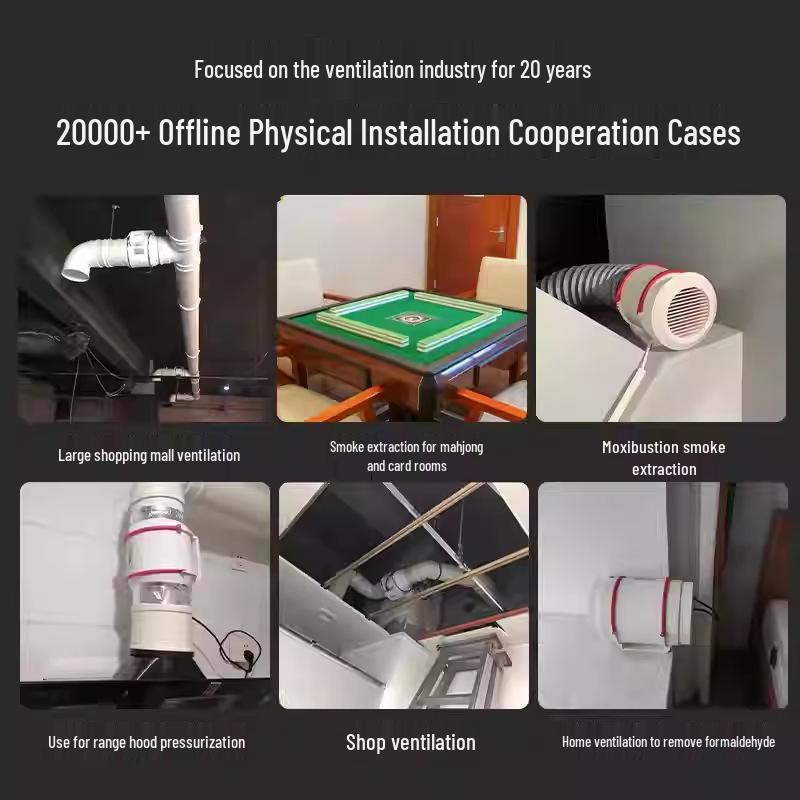 Remote-Controlled Axial Flow Indoor Exhaust Fan with Turbo Ventilation