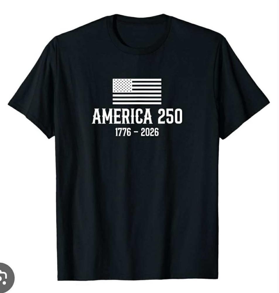 

American Flag Land of the Free 250 years T shirt tee 3XL