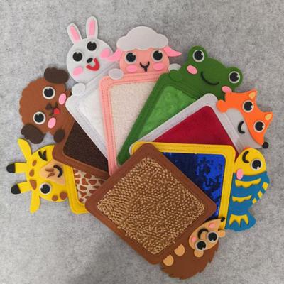 8Pcs Cartoon Tier Sensorischen Matte Pädagogisches Tier Strukturierte Lernen Pad Kleinkinder Jungen