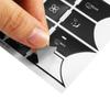 6Sheets Black A/C Central Control Button Stickers  for Mercedes Benz 2007-2014