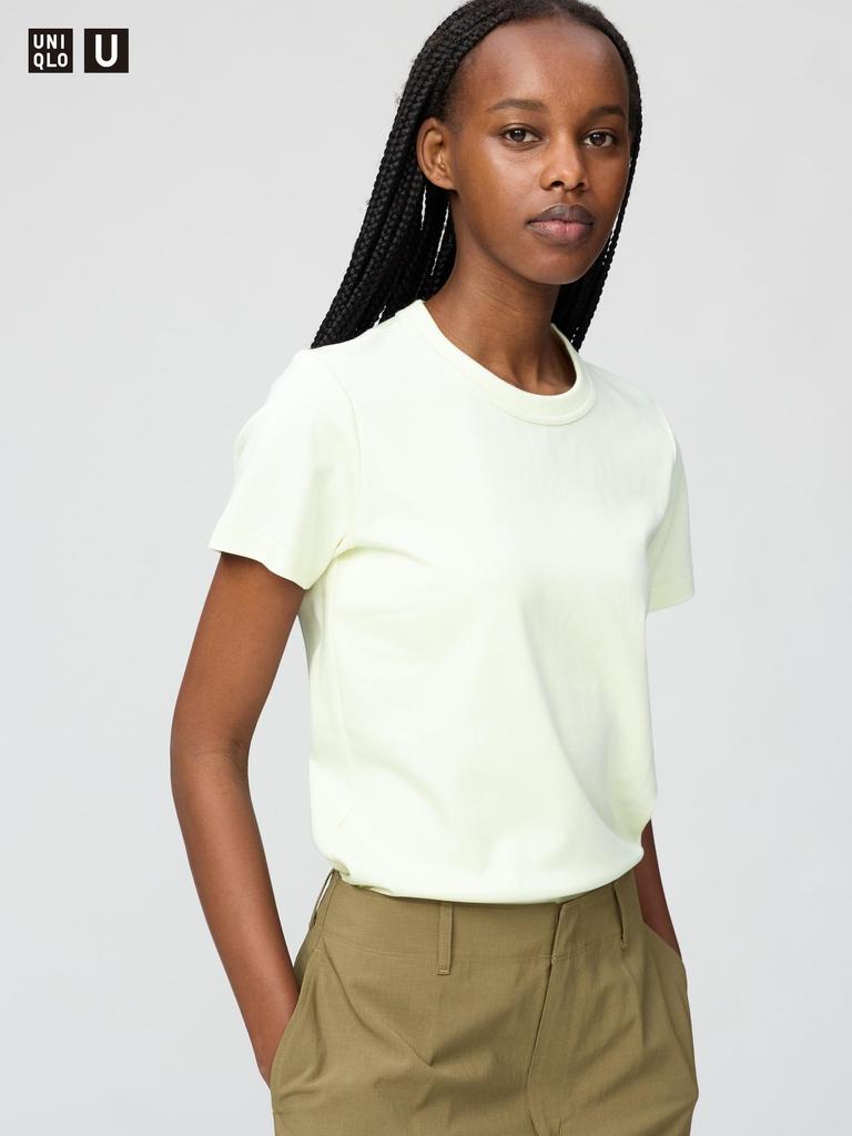 UNIQLO 483456 Women Crew Neck T-Shirt Short Sleeve Basic Casual Top Japan